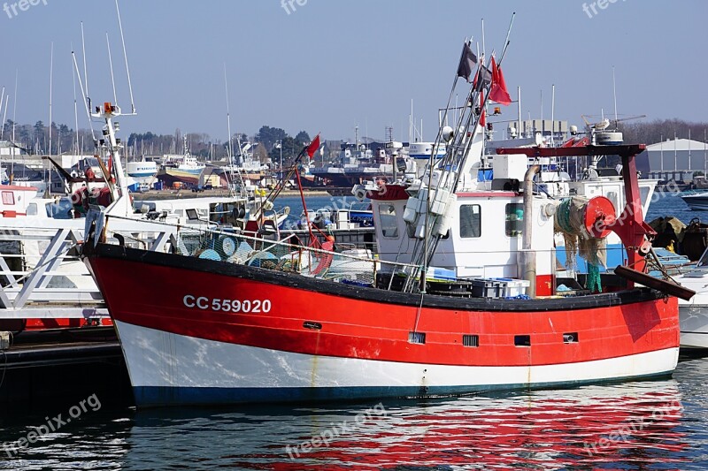 Boat Trawler Fishing Vessel Sea Ocean