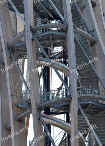 Pyramidenkogel Carinthia Observation Tower Wooden Tower Building