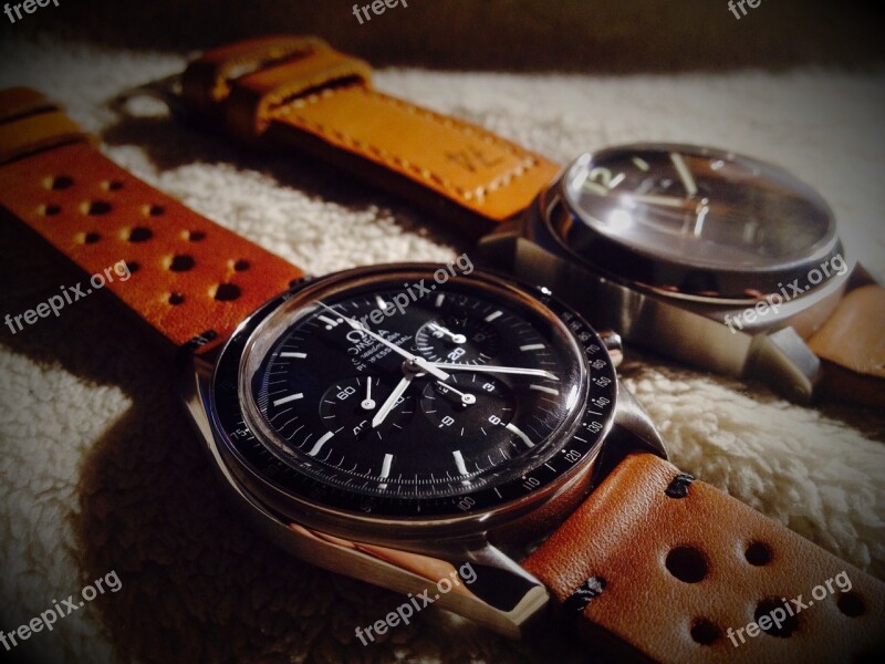 Clock Panerai Omega Watch The Moon Free Photos