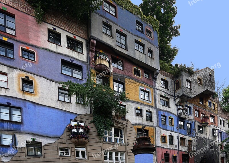 Vienna Hundertwasser House Artists Free Photos