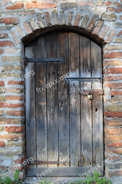 Door Wooden Door Wood Input Old