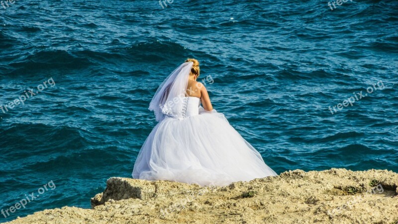 Bride Wedding Dress White Wedding Outdoor