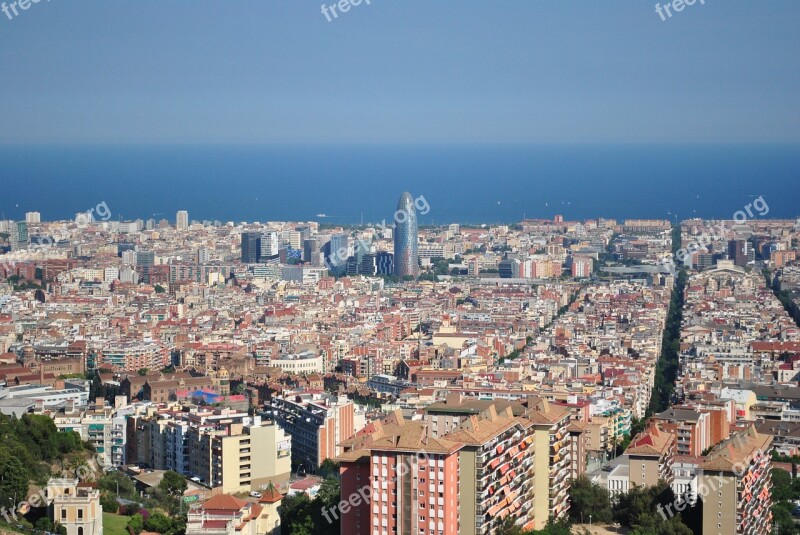 Barcelona Mediterranean Sea Sky Port