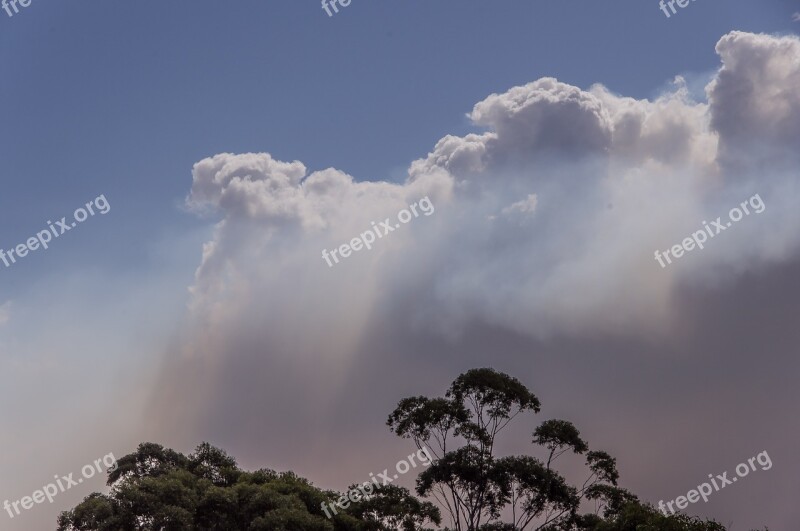 Smoke Clouds Bushfire Fire Sky