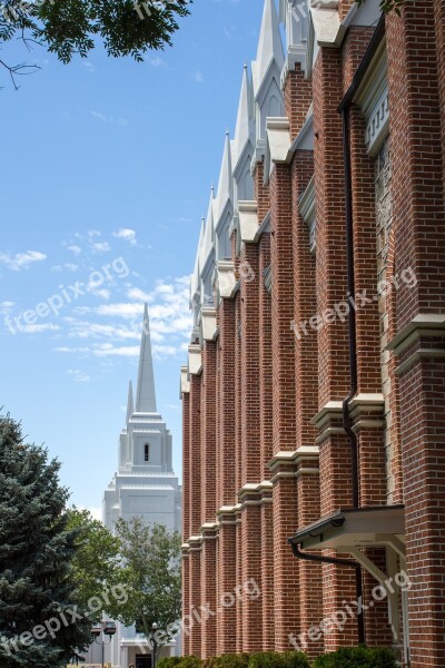 Church Temple Spire Steeple Sky