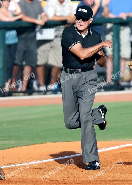 Baseball Umpire Call Out Field