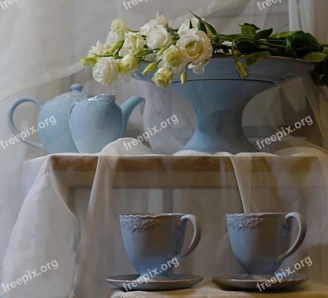 Decoration Porcelain Service Flower Free Photos