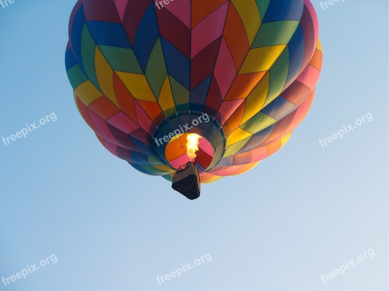 Hot Air Balloon Colorful Transportation Balloon Journey