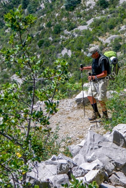 Hiker Path Hiking Compostelle Nature