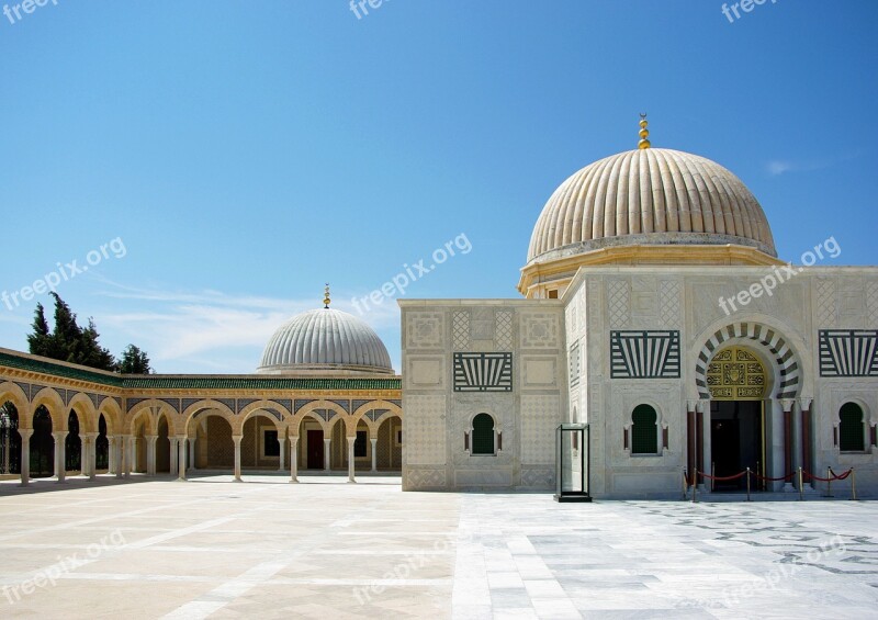 Tunisia Monastir Mausoleum Bourghiba Mosque