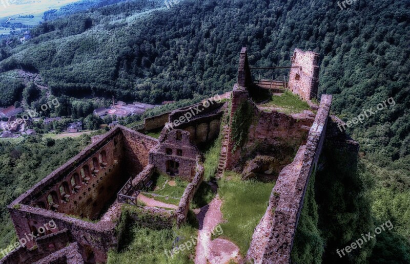 Castle Ruin Middle Ages Knight's Castle Fortress