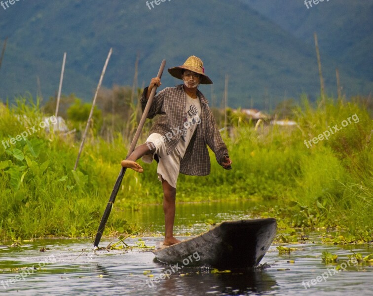 Myanmar Water Inle Lake Burma Travel