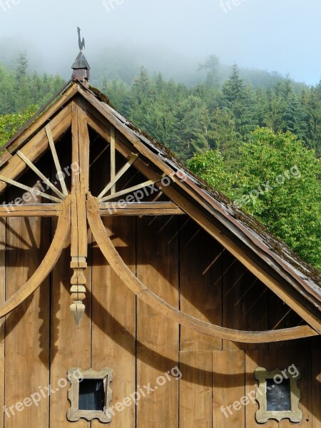 Shield House Roof Old House Forest