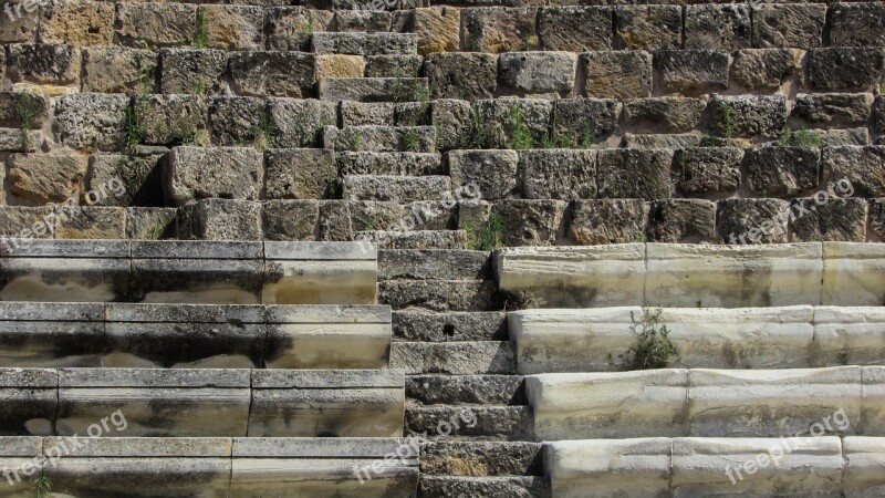 Cyprus Salamis Theatre Stand Stairs