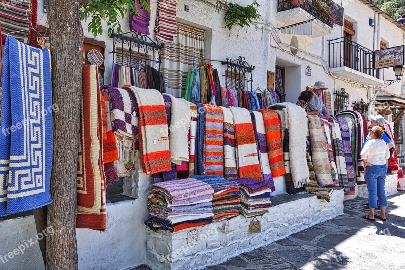 Market Blankets Handmade Colorful Indigenous