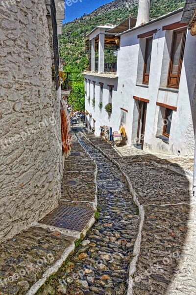 Alley Cobblestone Design Narrow Street