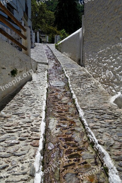 Alley Cobblestone Design Narrow Street