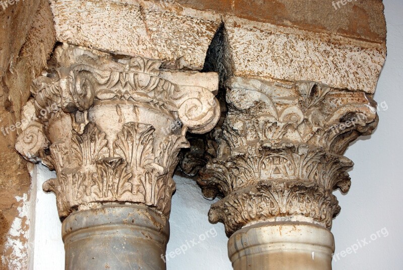 Tunisia Tunis Mosque Capitals Columns