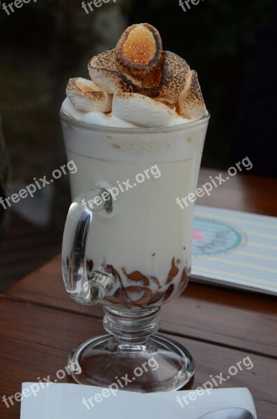 Marshmallow Coffee Milk Hot Chocolate Cup