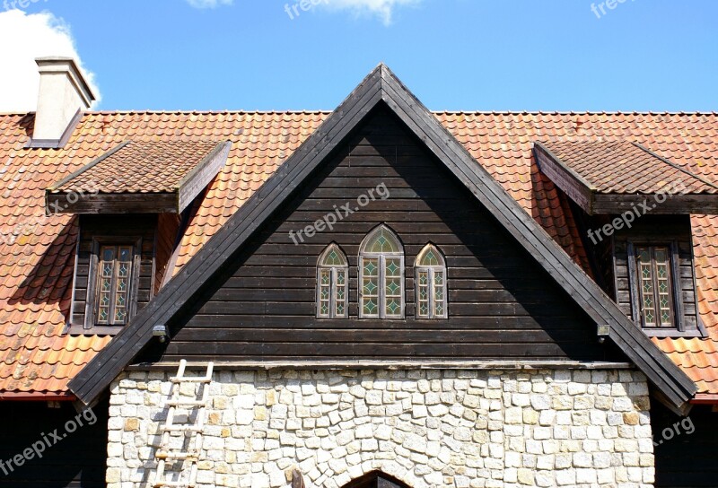 Window Attic Castle The Roof Of The Old Buildings