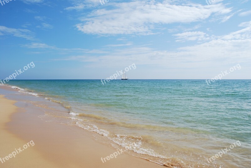 Sea Beach Portugal Algarve Beautiful Beaches