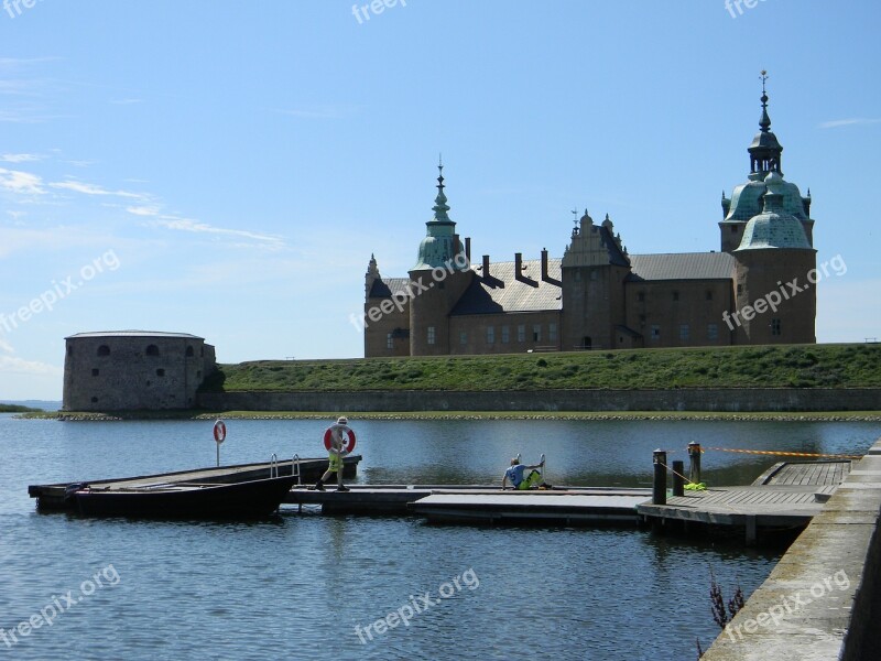 Sweden Castle Summer Southern Sweden Moated Castle