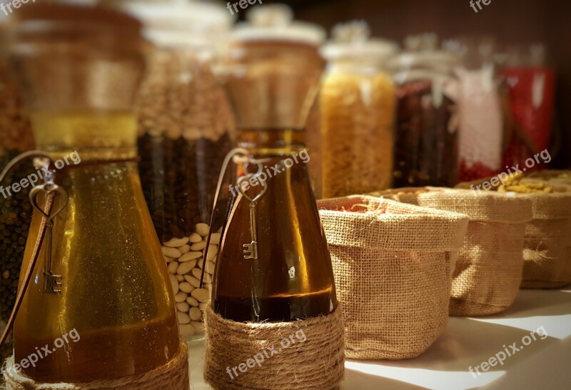 Spices Bokeh Bottle Free Photos