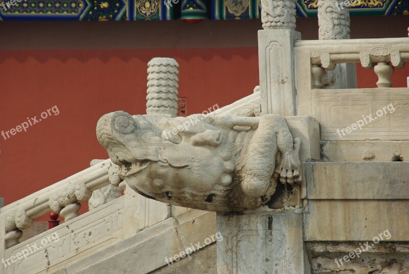 China Pekin Beijing Forbidden City Guardrail