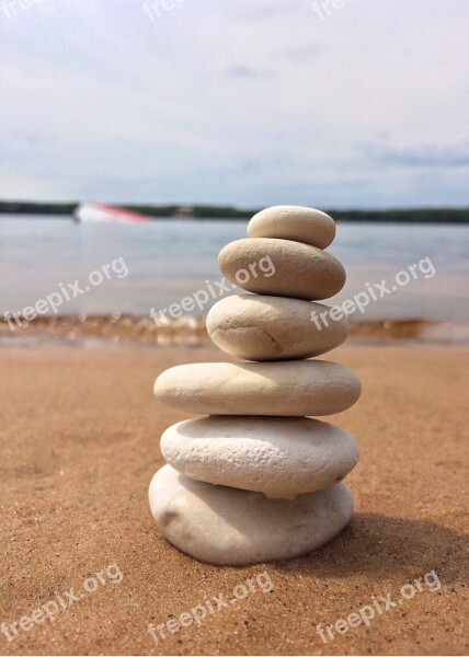 Stacked Rocks Balance Zen Stone