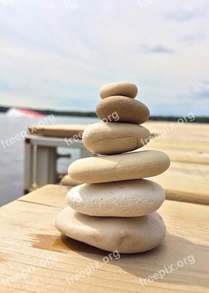 Stacked Rocks Balance Zen Stone