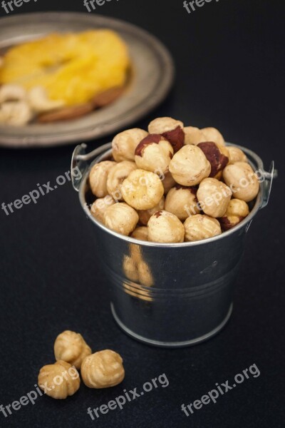 Hazelnuts Food Mystic Light Product Photography Plated Food