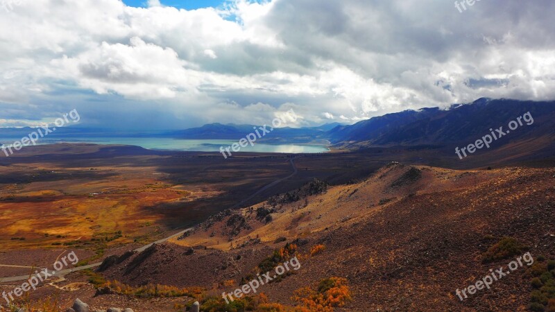 Landscape Usa Nevada Storm Sky