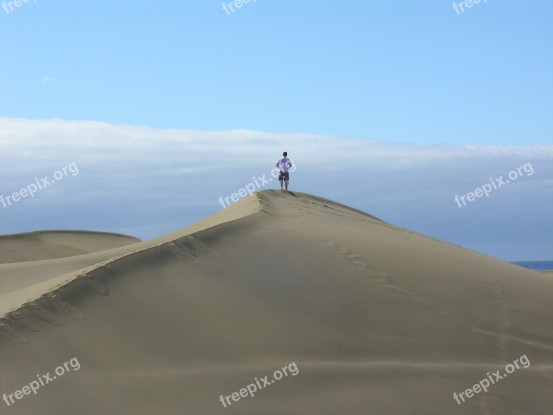 Desert Sand Dune Spain Landscape