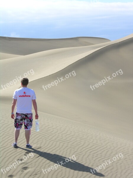 Desert Sand Dune Spain Landscape