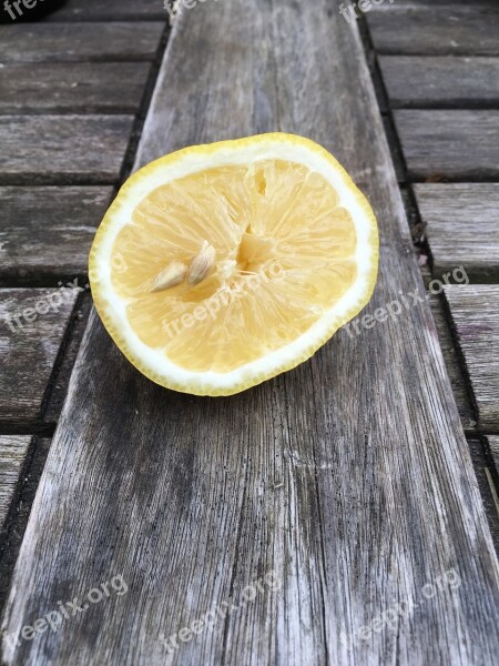 Lemon Yellow Sour Half Free Photos