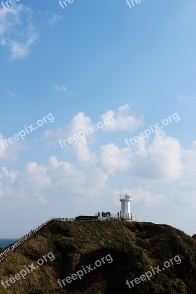 Sky Lighthouse Jeju Jeju Island Scenery