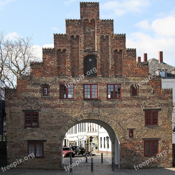 Nordertor City Gate Flensburg Landmark Historic Center