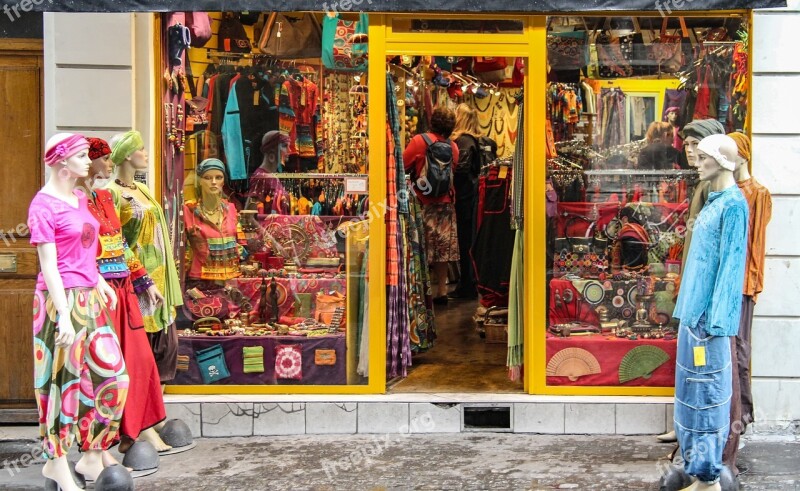 Mannequins Decoration Window Business Colorful