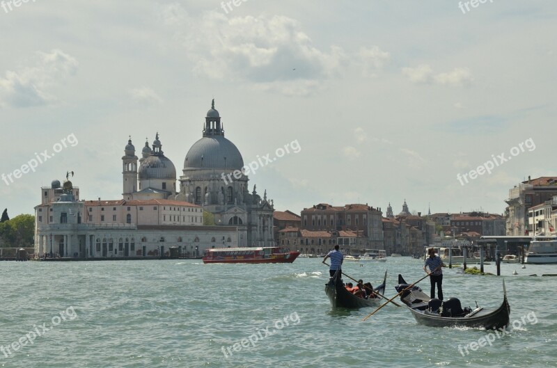 Gondola Gondolier Lagoon Venice Italy