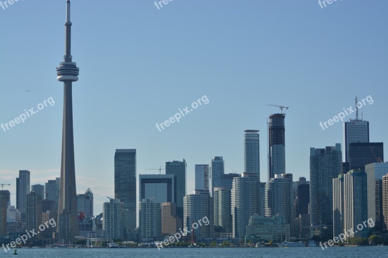 Toronto Skyline Buildings Canada Ontario