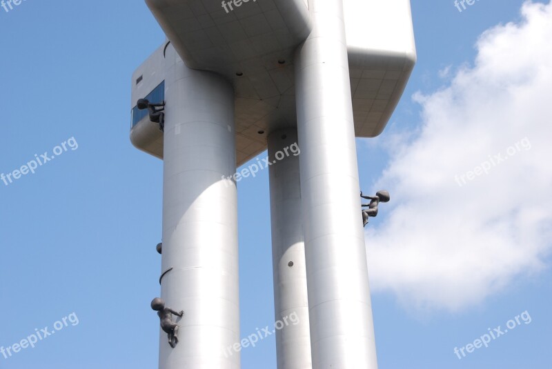 Tower Television Tower Pole Baby Crawling