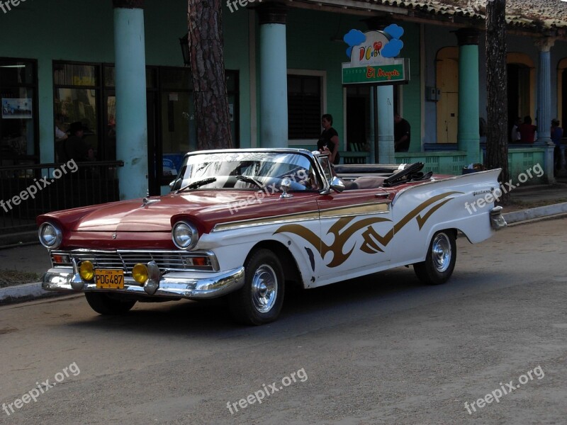 Car Old Antique Car Cuba Vehicle