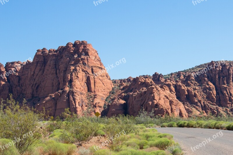 St George Utah Red Cliff Rock