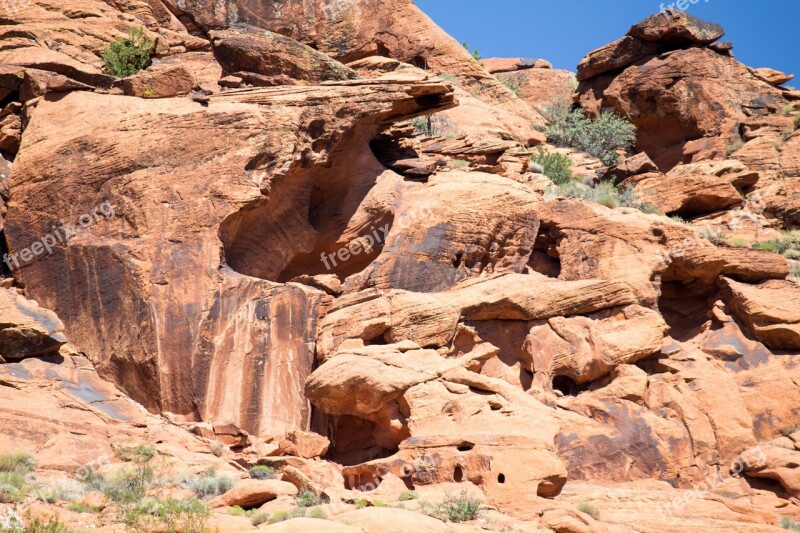 Rock Formation Sandstone Erosion Wind