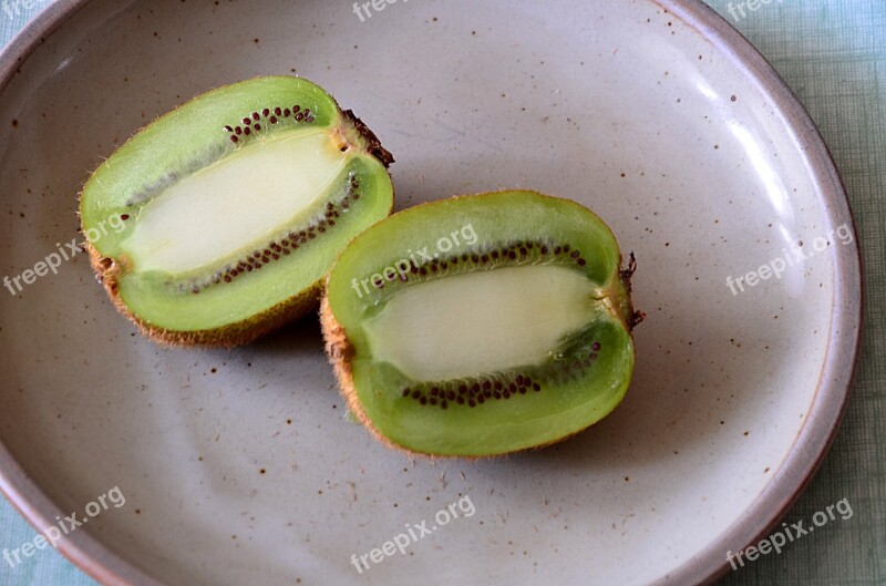 Kiwi Fruit Dessert Plate Exotic Fruits