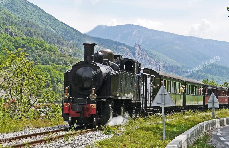 Steam Locomotive Mallet Metrspur Special Crossing Tourism