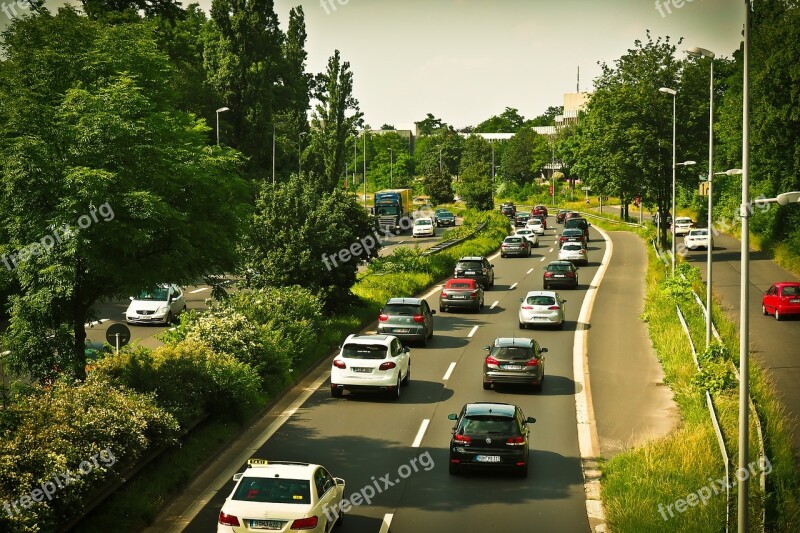 Road Highway Traffic Driving A Car Autos