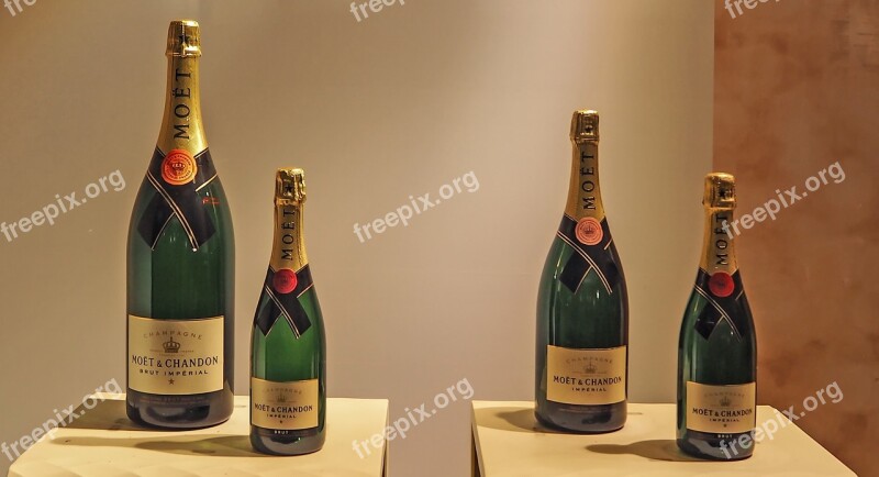 Champagne Bottles Luxury France Free Photos