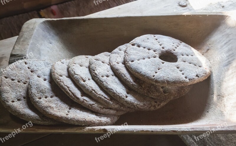 Rye Bread Bread Breads Hole Patterning