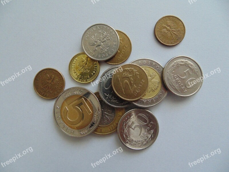 Money Polish Coins Poland Cash